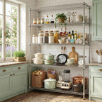 5-Shelf Storage Unit with Height Adjustable Shelves
