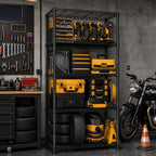 5-Shelf Storage Unit with Height Adjustable Shelves