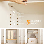 5-Tier Bookcase with Doors and Drawer