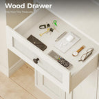 5-Tier Bookcase with Doors and Drawer