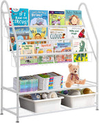 5 Tier Children's Book Organizer Kids and Toys