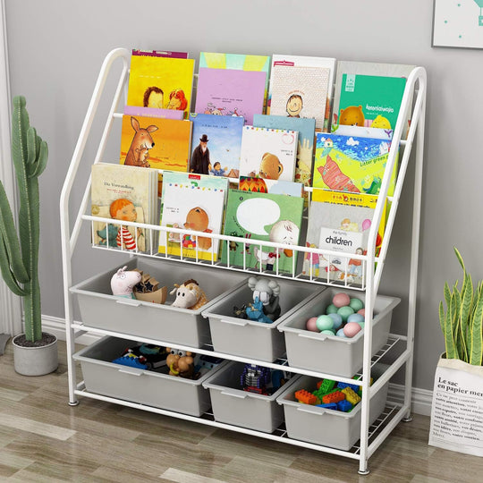 5 Tier Children's Book Organizer Kids and Toys