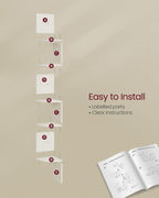 5-Tier Corner Shelf Display Floating in Living Room