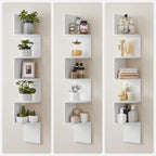 5-Tier Corner Shelf Display Floating in Living Room