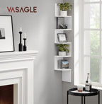 5-Tier Corner Shelf Display Floating in Living Room