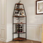 5 Tier Corner Wine Rack Wooden Racks Free