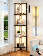 5 Tier Floor Lamp with Shelves LED Light