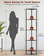 5 Tier Floor Lamp with Shelves LED Light