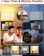 5-Tier Floor Lamp with Shelves Remote Dimmable S-Shaped