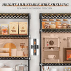5-Tier Heavy Duty Garage Shelving Unit 180x90x30CM
