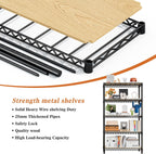 5-Tier Heavy Duty Garage Shelving Unit 180x90x30CM