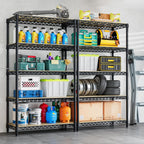 5-Tier Heavy Duty Garage Shelving Unit 180x90x30CM