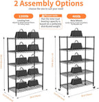 5-Tier Heavy Duty Metal Shelving Unit