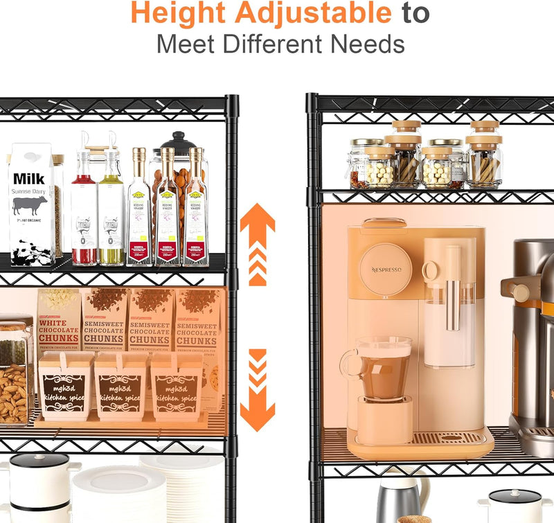 5-Tier Heavy Duty Metal Shelving Unit