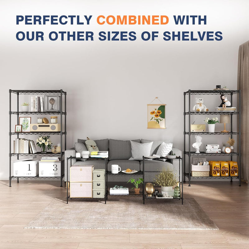5-Tier Heavy Duty Metal Shelving Unit