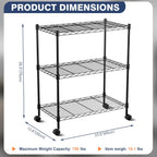 5-Tier Heavy Duty Metal Shelving Unit