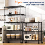 5-Tier Heavy Duty Metal Shelving Unit