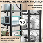 5-Tier Heavy Duty Storage Shelves with Wheels 156CM