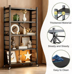 5-Tier Heavy Duty Storage Shelves with Wheels 156CM