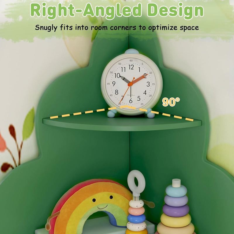5-Tier Kids Bookcase Wooden Children Bookshelf