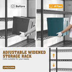 5-Tier Metal Shelving Unit Adjustable