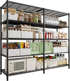 5-Tier Metal Shelving Unit Adjustable