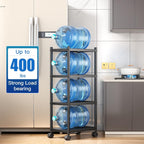 5 Tier Metal Shelving Unit 360° Swivel Wheels
