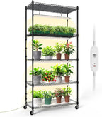 5-Tier Plant Shelf with Grow Light