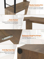 4-Tier Rotating Bookshelf Storage Rack Oak Colour Round