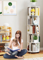 5 Tier Rotating Bookshelf