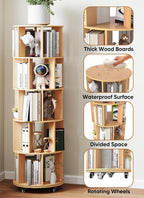 5 Tier Rotating Bookshelf