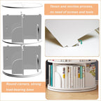 5 Tier Rotating Bookshelf Round