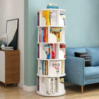 5 Tier Rotating Bookshelf Round