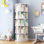 5 Tier Rotating Bookshelf Round
