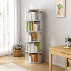 5 Tier Rotating Bookshelf Round