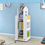 5 Tier Rotating Bookshelf Round