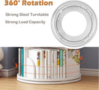 5 Tier Rotating Bookshelf Round