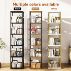 5 Tier Rotating Bookshelf Square Bookcases