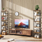5 Tier Rotating Bookshelf Square Bookcases