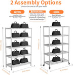 5 Tier Metal Shelving Unit and Storage