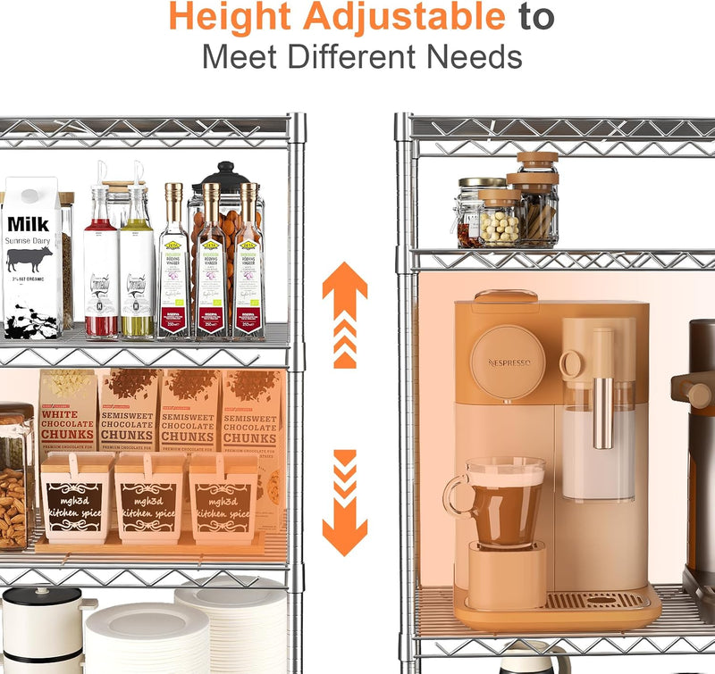 5 Tier Metal Shelving Unit and Storage