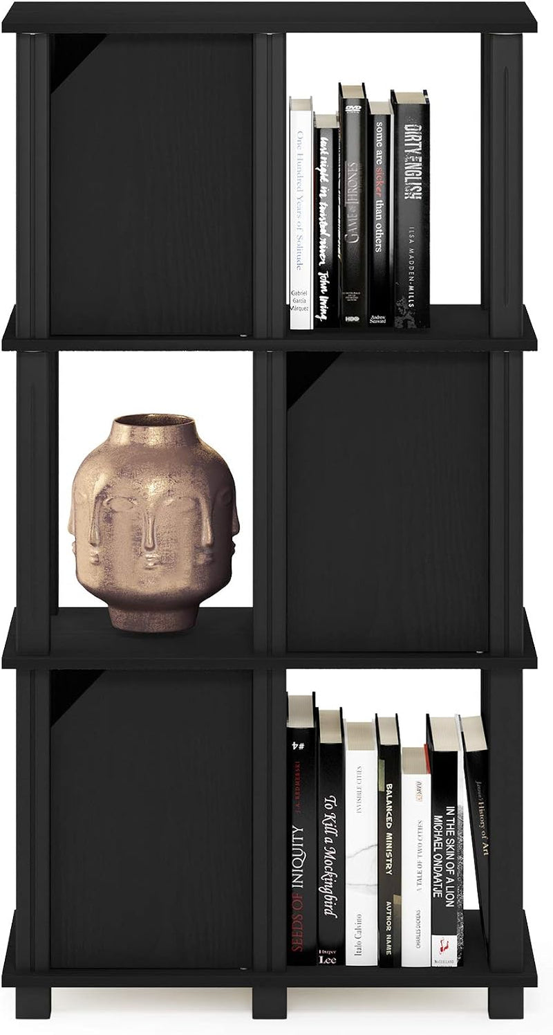 5-Tier Storage Shelf with 4 Doors French Oak