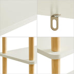 5-Tier Wooden Open Bookcase Modern Freestanding Bookshelf