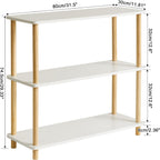 5-Tier Wooden Open Bookcase Modern Freestanding Bookshelf