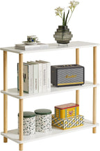 5-Tier Wooden Open Bookcase Modern Freestanding Bookshelf
