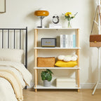 5-Tier Wooden Open Bookcase Modern Freestanding Bookshelf