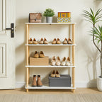 5-Tier Wooden Open Bookcase Modern Freestanding Bookshelf