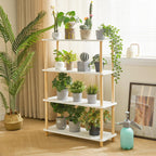 5-Tier Wooden Open Bookcase Modern Freestanding Bookshelf