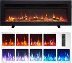 50" Wall Mounted Electric Fireplace Dilton with 2
