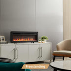 50" Wall Mounted Electric Fireplace Dilton with 2